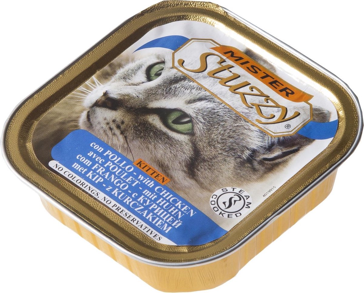 Stuzzy Kip Kitten - Kat - Natvoer - 32 x 100 gr