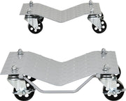 Autoverplaatsers - 2 stuks - Automovers - Rangeerhulp - Car dollies - 680 kg - Grijs