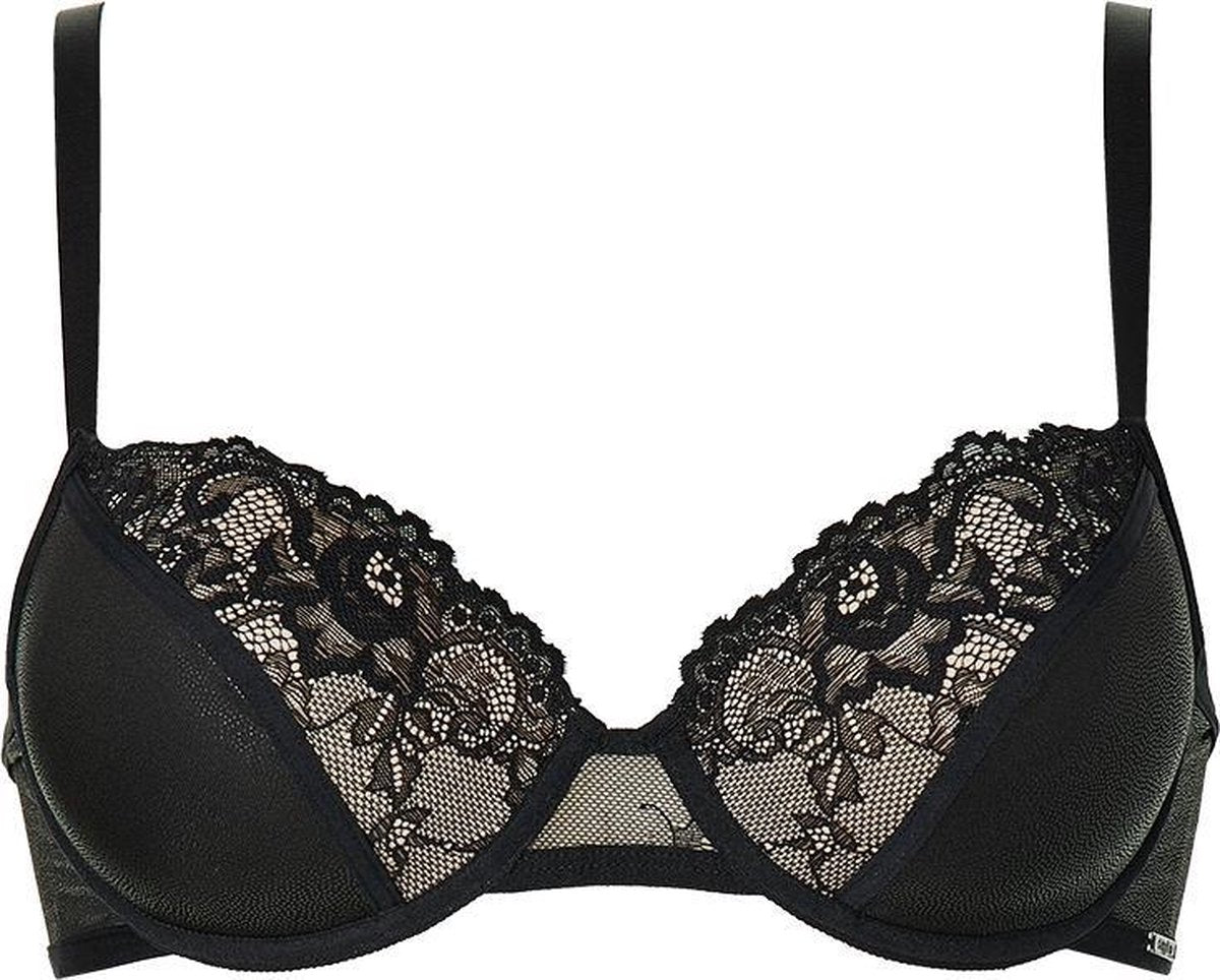 Sapph Snapdragon Padded Wire Bra - Black - 90C