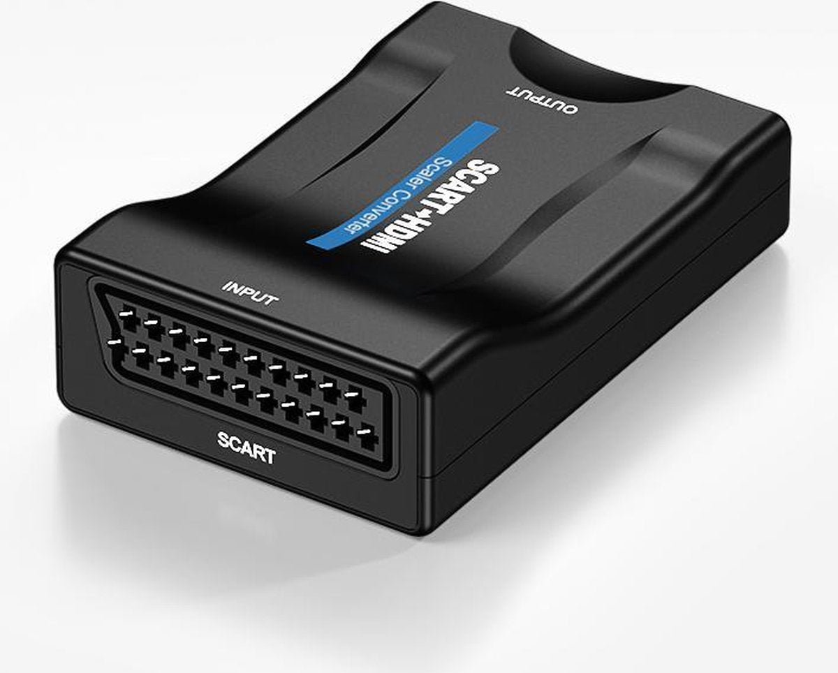 Garpex® Scart naar HDMI Converter - Video Audio Upscale - Adapter - TV DVD Playstation - HD 1080P