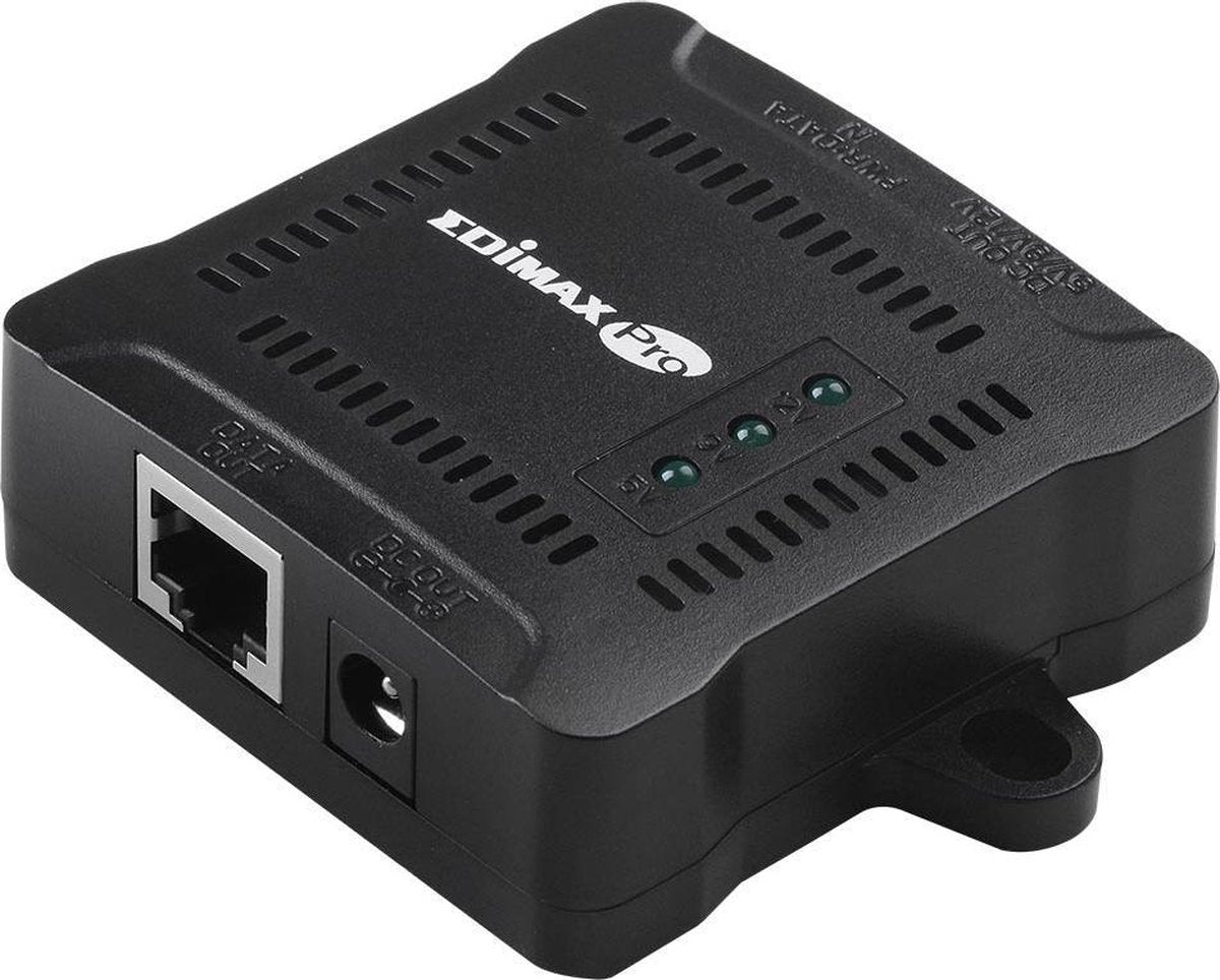 Edimax GP-101ST Power over Ethernet (PoE) Zwart network splitter