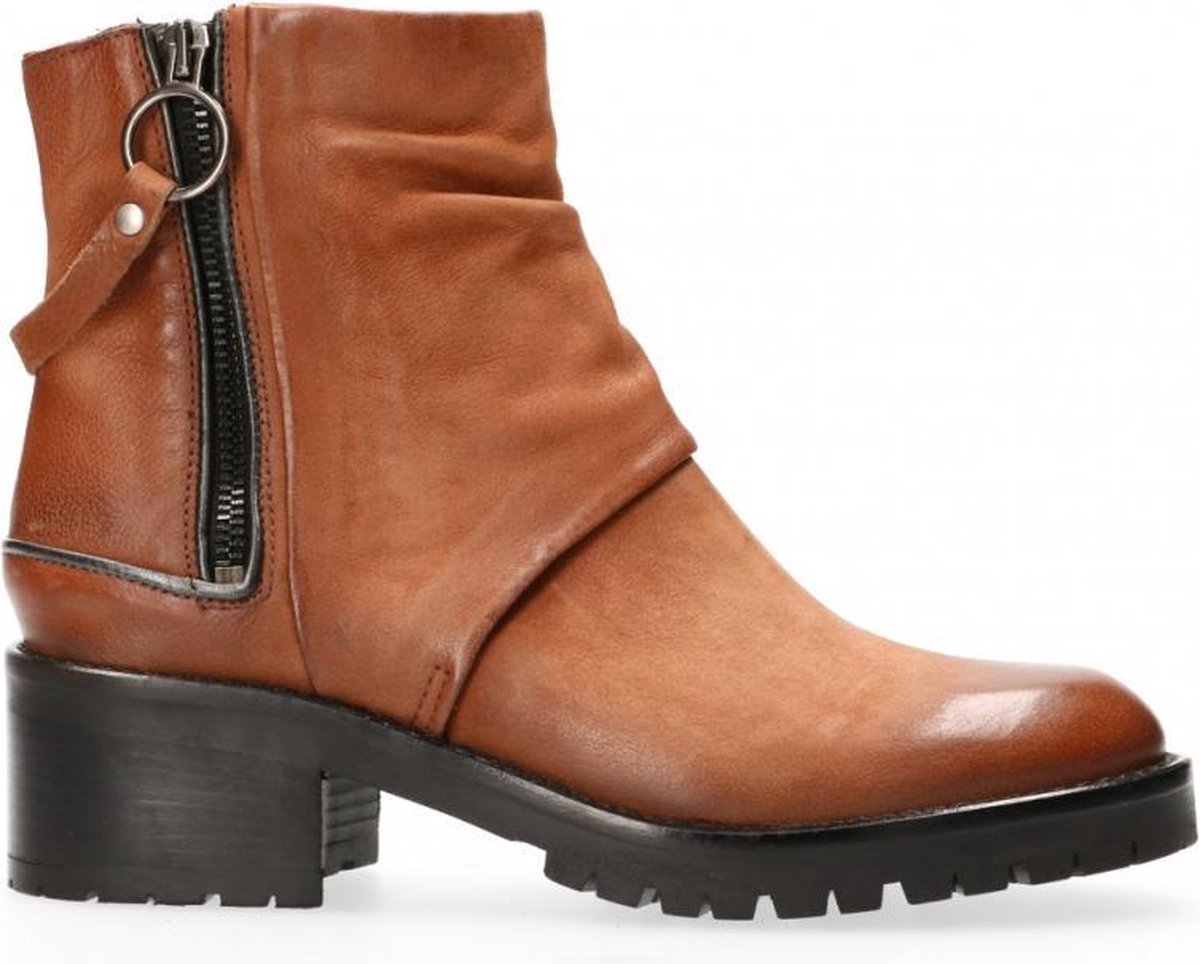 Van Dalen  - Korte Laars Leer - Womens - Cognac - 38