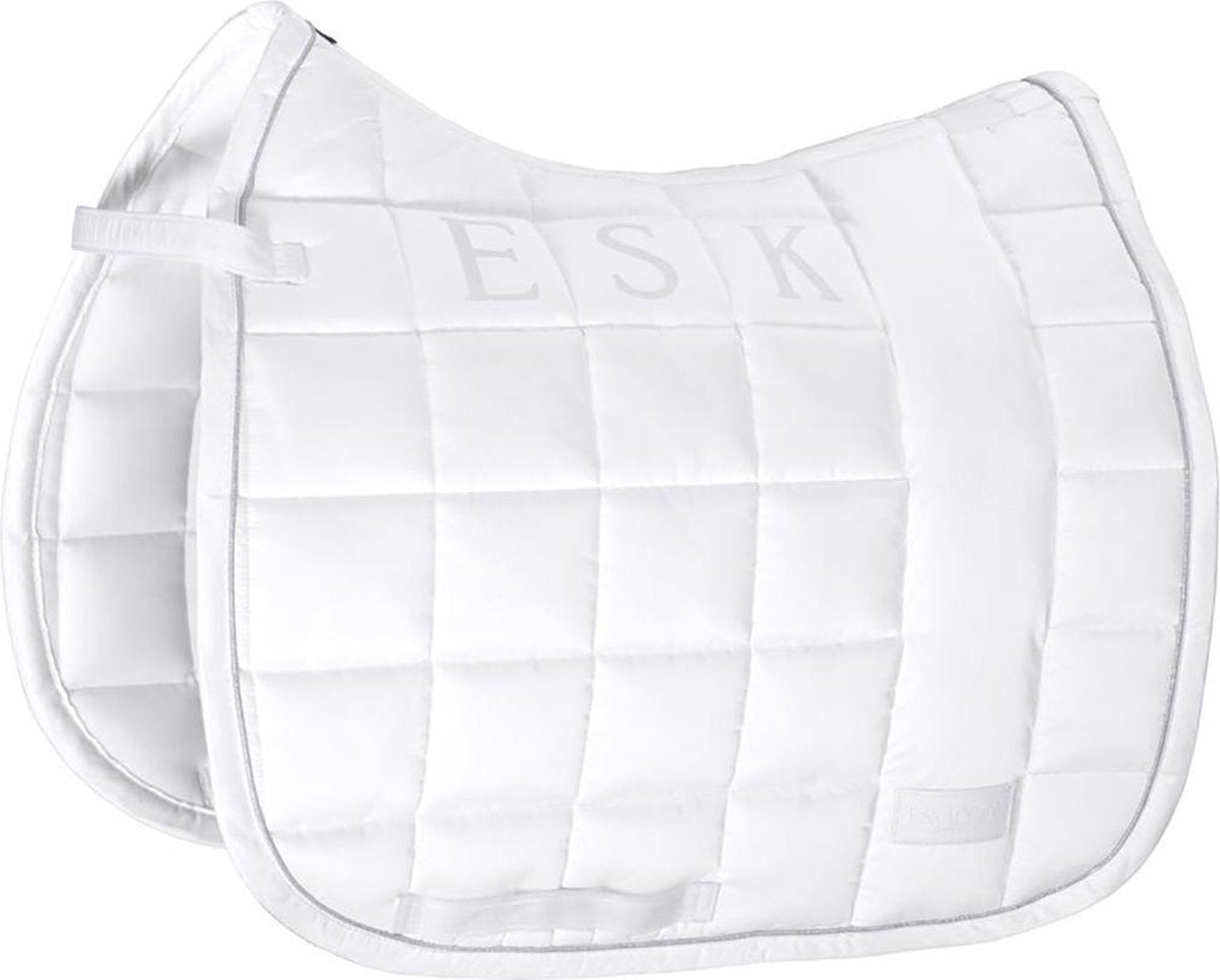 Eskadron Zadeldek  Classic Big Square Glossy - White - dressuur Full