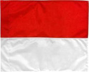 Piri Sport Cornervlag 30 Mm 46 X 40 Cm Rood/wit