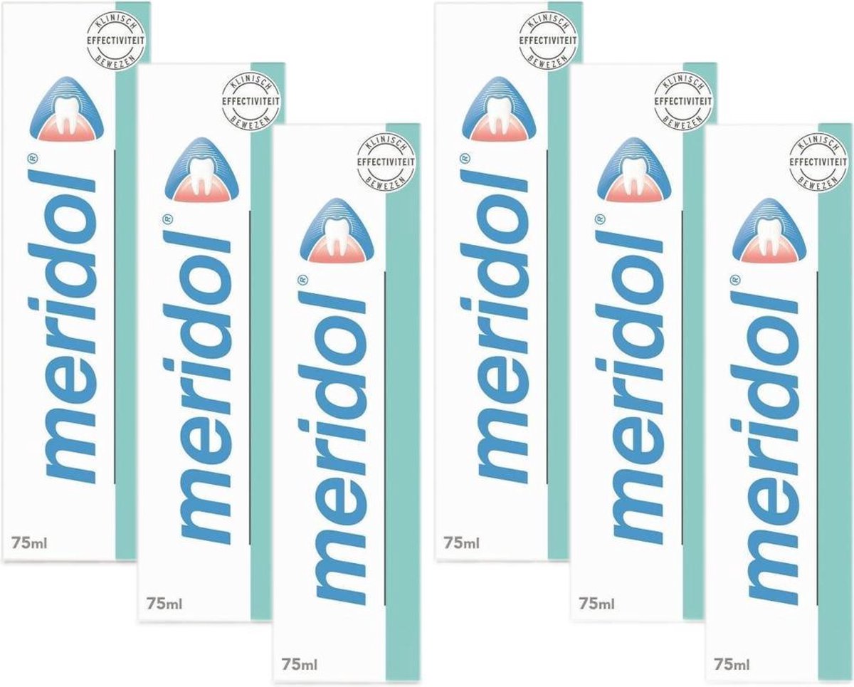Meridol Tandpasta - Voordeelverpakking 6 x 75 ml