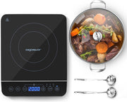 Aigostar Set Bluefire 30IAW - Inductie Kookplaat met Kookpan van RVS