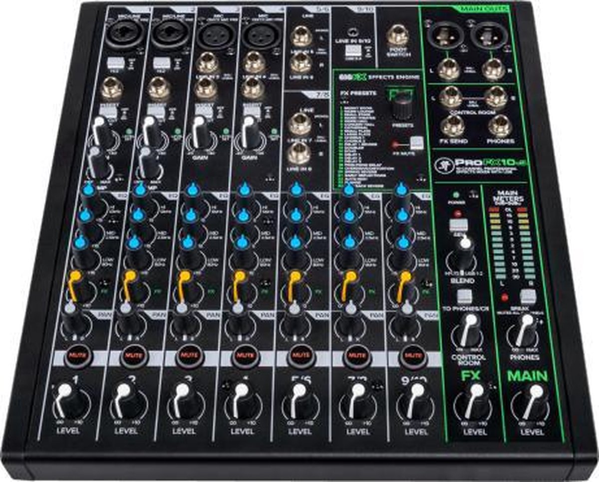 Mackie ProFX10v3 FX-mixer met USB-interface