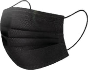 IBP - Wegwerp Mondmaskers 3-Laags - Zwart - 50 stuks