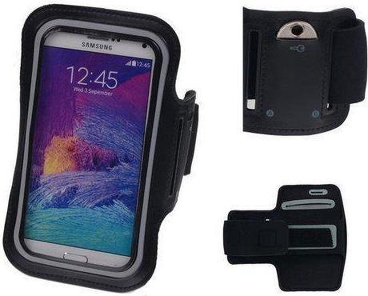 Galaxy Note 3 N9000 Zwart Sport Armband Neopreen