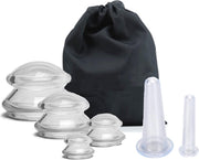 Cupping set voor Lichaam en Gezicht – Cellulite Cups – Massage Set – Siliconen – incl. Opbergtas
