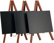 Securit Mini-Ezel Tafelkrijtbord - Zwart - Set-3