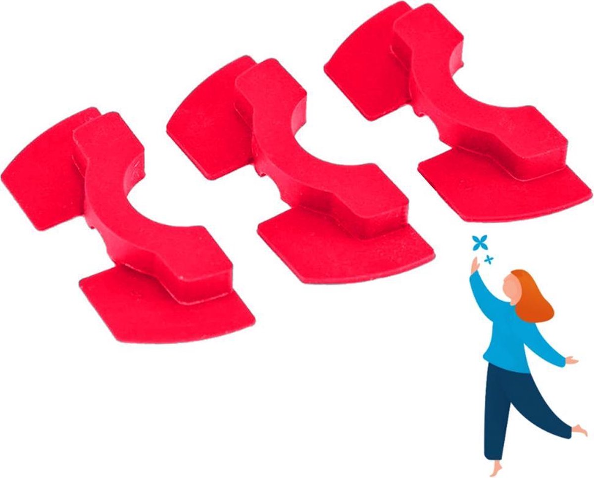 Rubber demper voor Xiaomi Mijia M365 - Rood - Set 3 stuks
