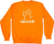 Oranje sweater Koningsdag | Koning gin | Maat S