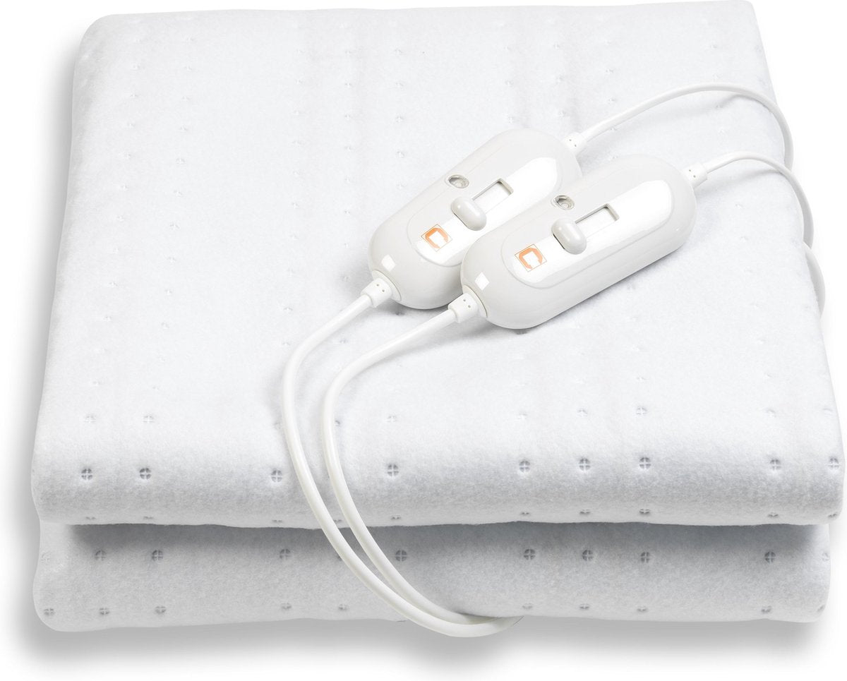 Cresta Care KTS102S elektrische deken 2 persoons | Cosy fleece | 160 x 140 cm | 2 apart instelbare controllers | Machine wasbaar | TUV GS goedgekeurd | Ökotex gecertificeerd