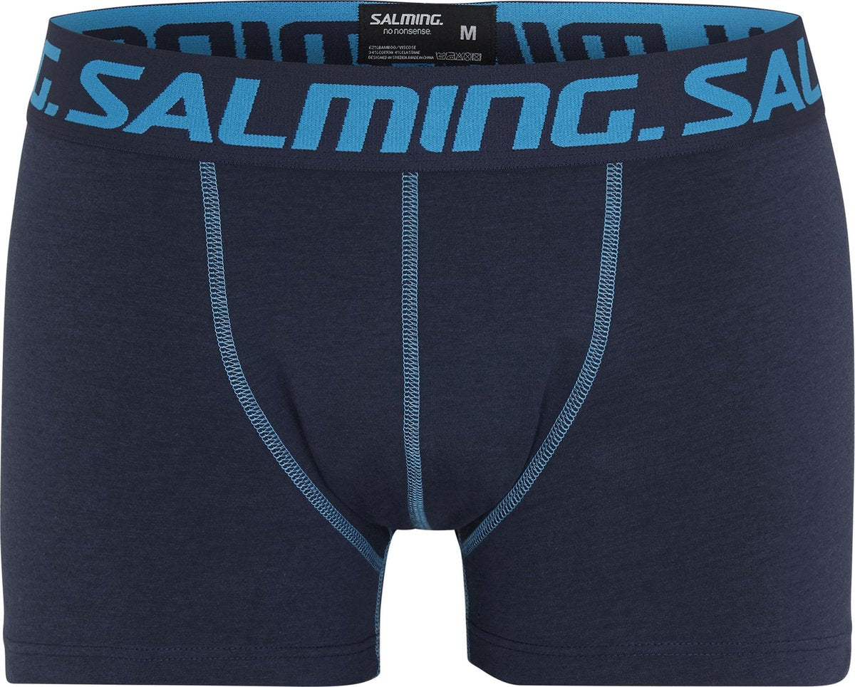 De beste boxershorts- Salming- boxershort -maat M- 2 stuks- zwart/blauw- spirit