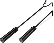relaxdays Pook set van 2 - haardset - vuurpook - kachelpook - ash tool - haardgereedschap