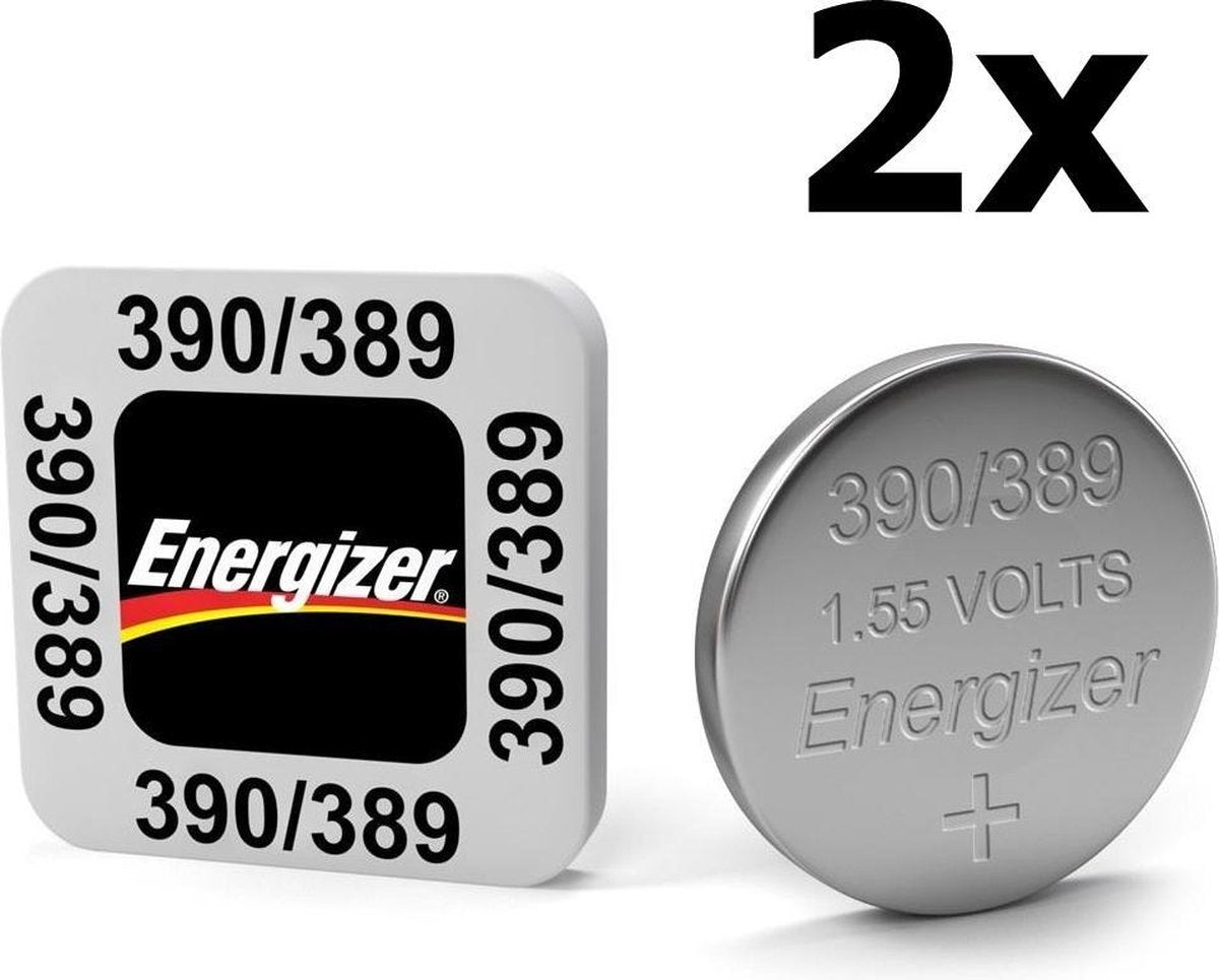 2 Stuks - Energizer 389/390 90mAh 1.55V knoopcel batterij