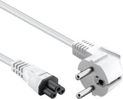 Allteq - Schuko naar C5 apparaatsnoer - 7.5 meter - Wit
