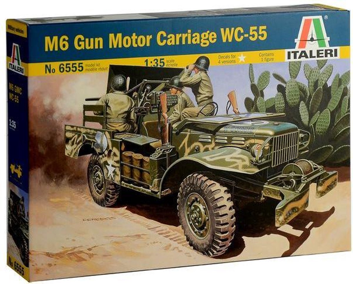 Italeri - 37 Mm Gun Motor Carriage M6 1:35 (Ita6555s)