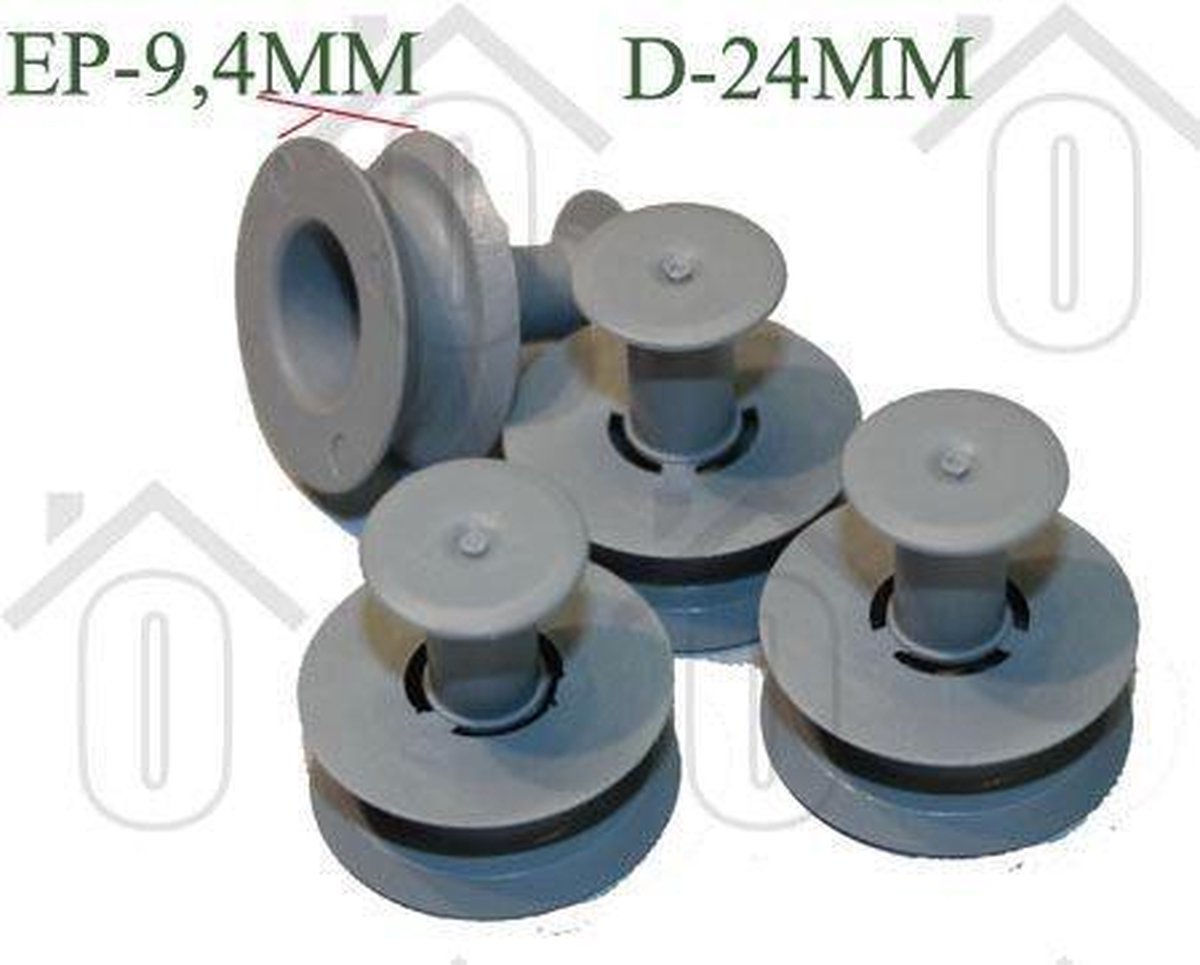 Bauknecht Wiel van bovenste rek GSF 2162-3162-ADG 666 481252888113