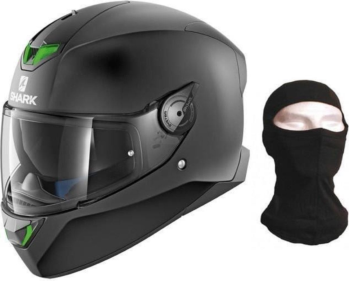 Shark Skwal 2 2019 Blank Mat Zwart KMA Integraalhelm - Motorhelm -  Maat XL