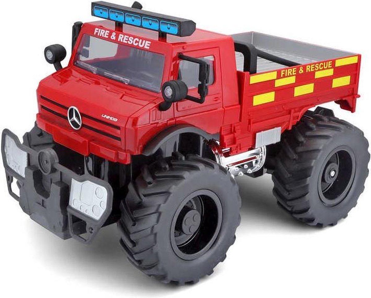 Maisto - M-B U5000 Unimog (Fire Rescue) R/C 1:16 27Mhz (140031)
