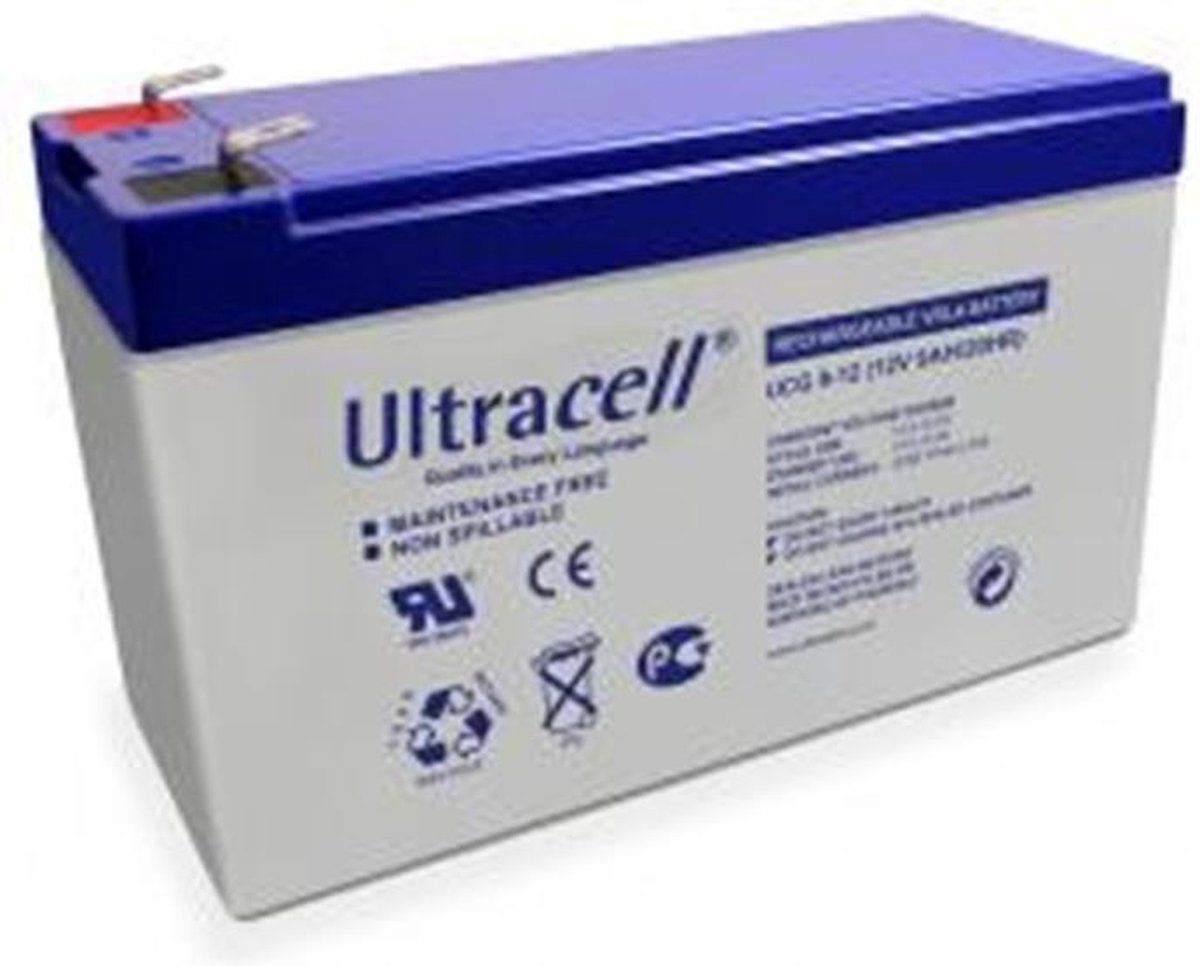 UltraCell UCG9-12 Deep Cycle 12V 9000mAh GEL accu