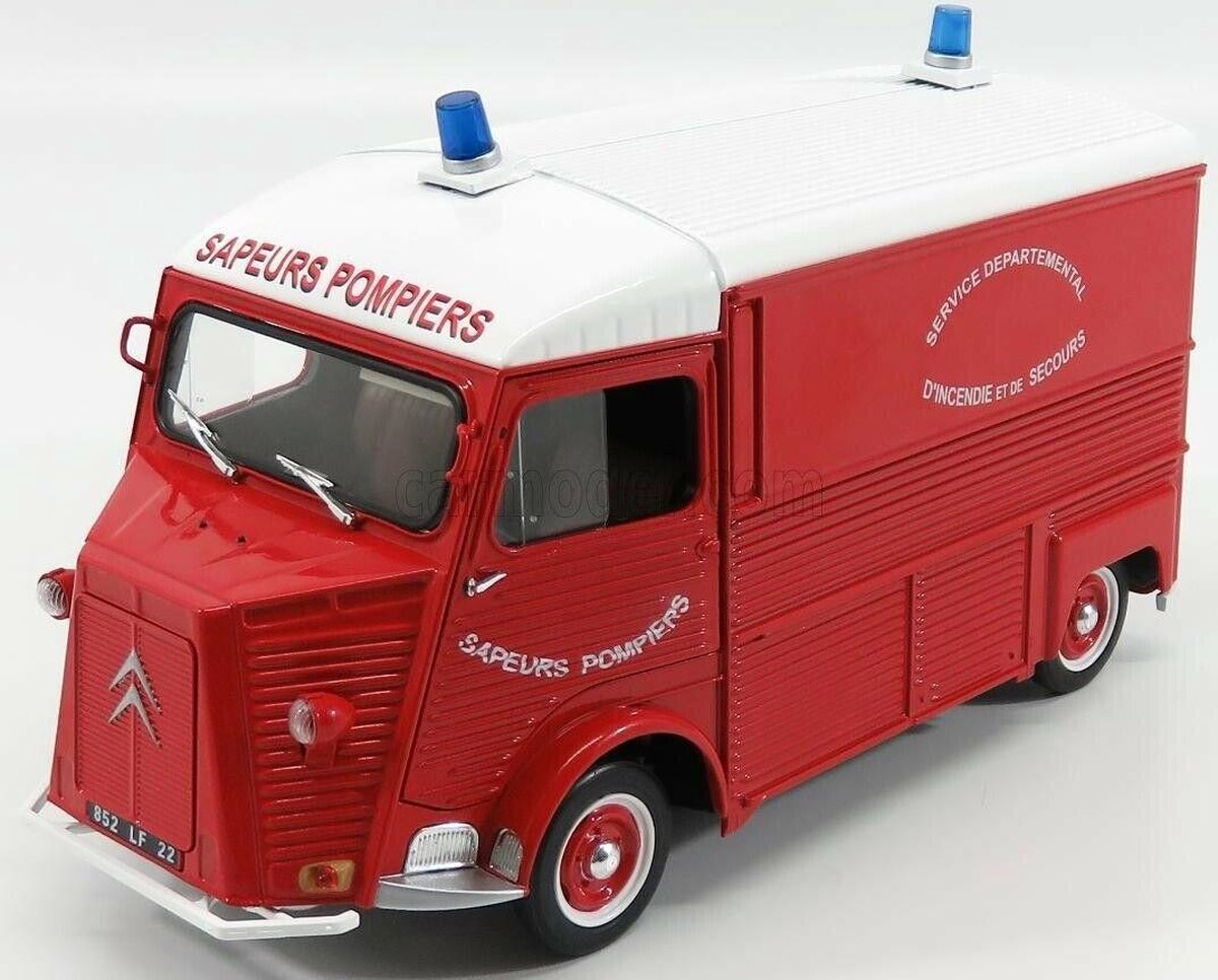 Solido Citroën HY Fire Voorgemonteerd Brandweerwagen miniatuur 1:18