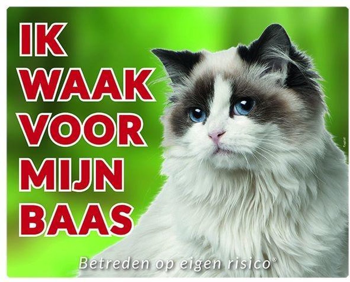 Ragdoll Waakbord - Ik waak voor mijn baas
