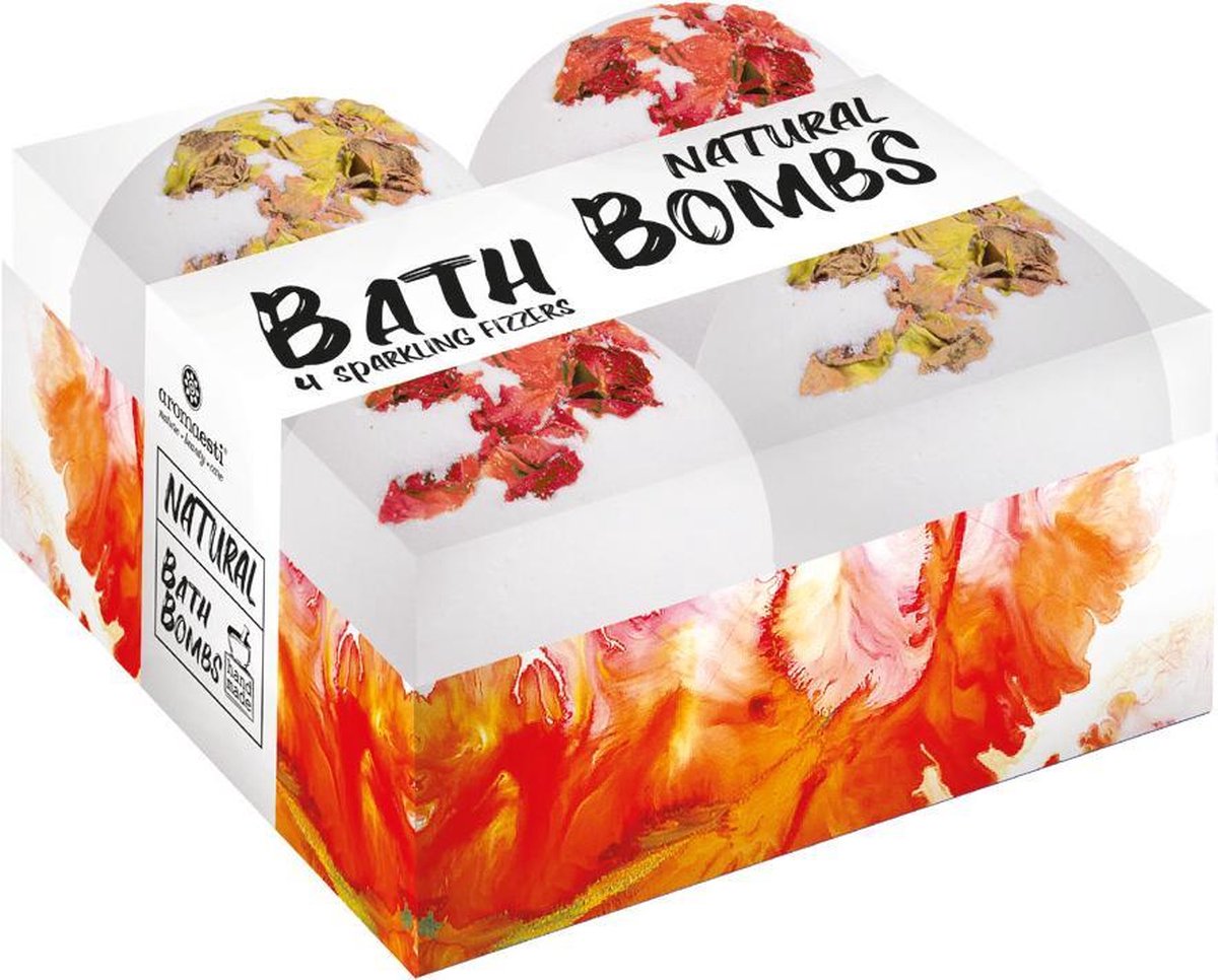 Aromaesti Bath Bomb Fruity Sparkling Fizzers (4 stuks)