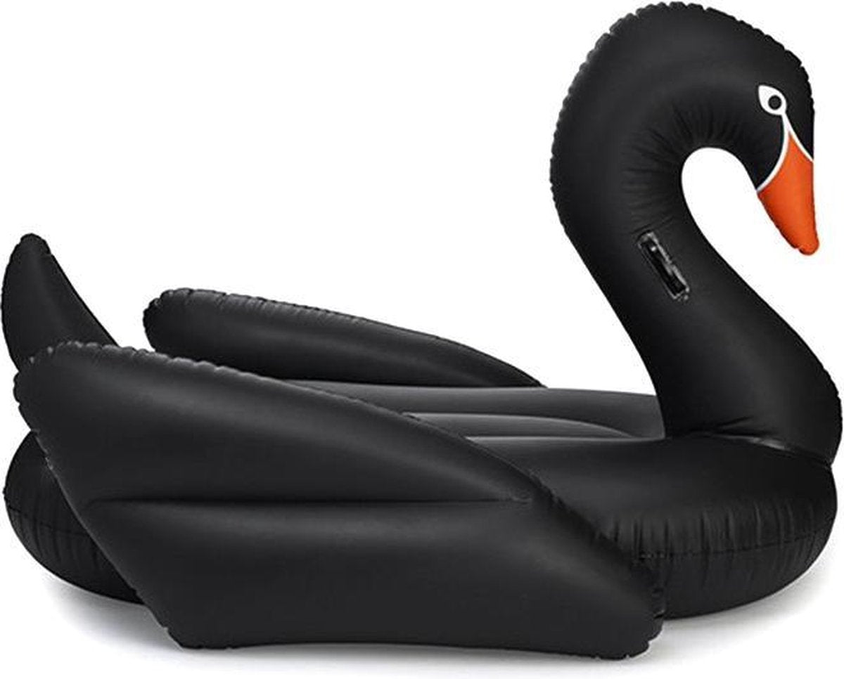 Opblaasfiguren - Inflatables Opblaasbare Zwaan - Zwart (190 x 190 x 30 cm)