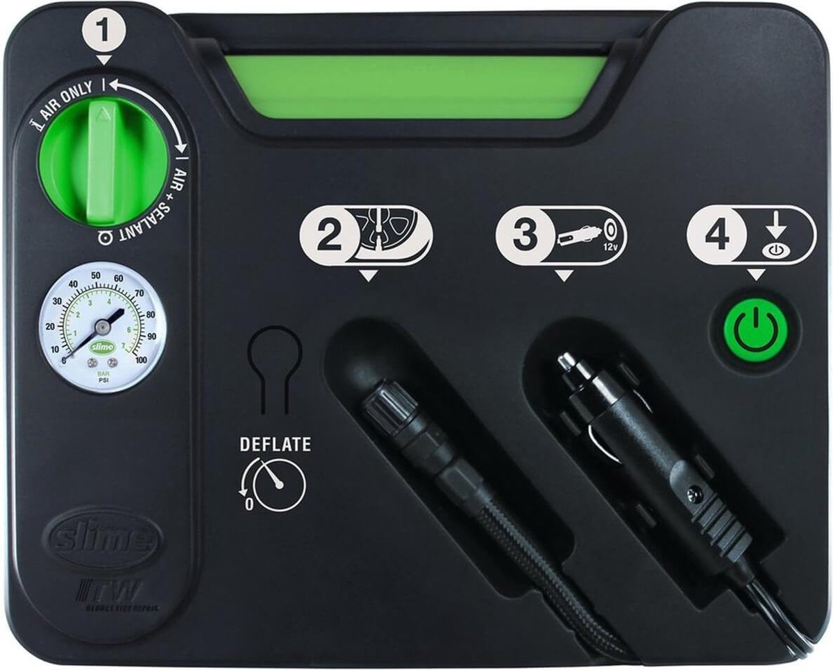 Slime Bandenreparatieset Flat Tyre 25 Cm Zwart 4-delig
