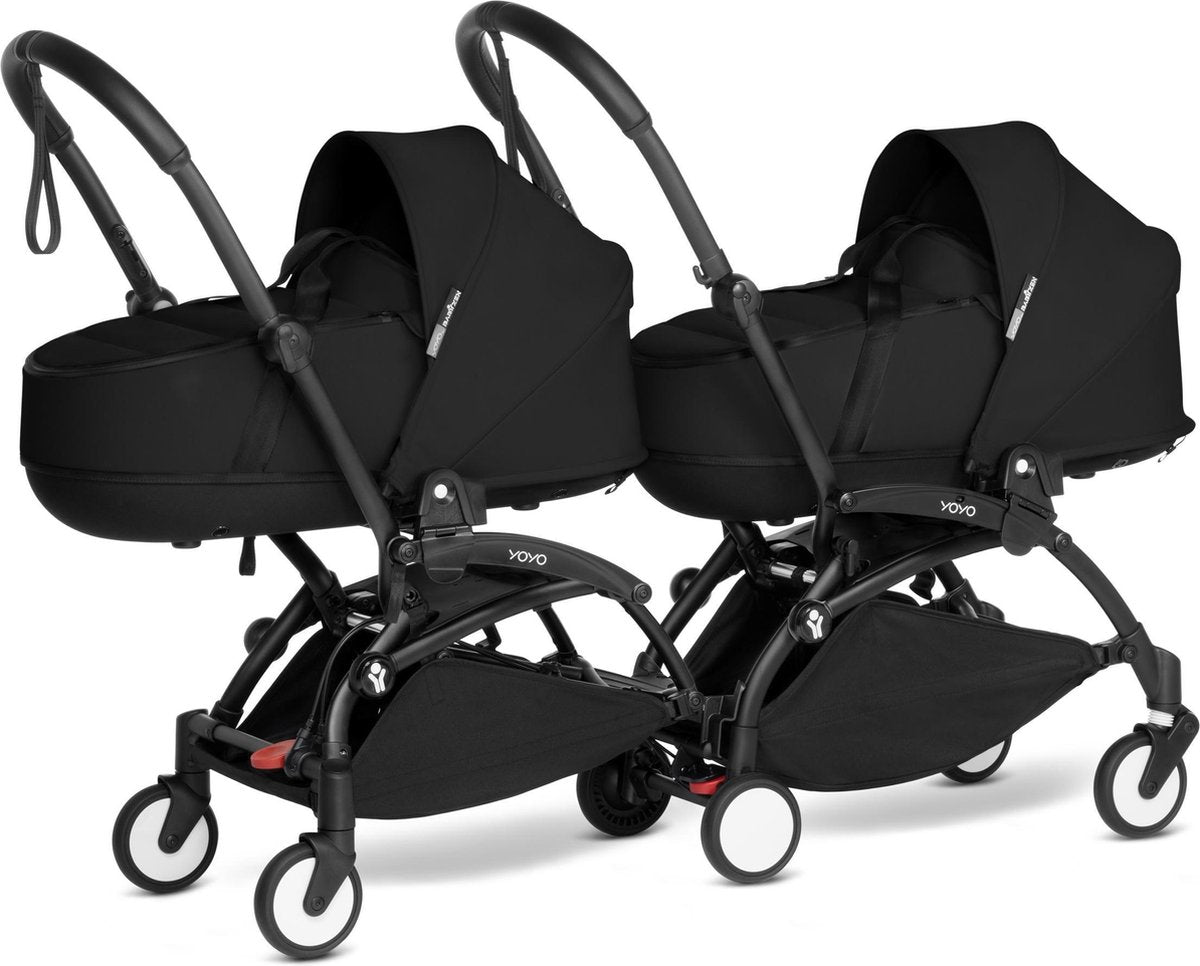 Babyzen YOYO2 zwart frame met CONNECT compleet voor 2 newborns kleur zwart