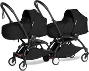 Babyzen YOYO2 zwart frame met CONNECT compleet voor 2 newborns kleur zwart