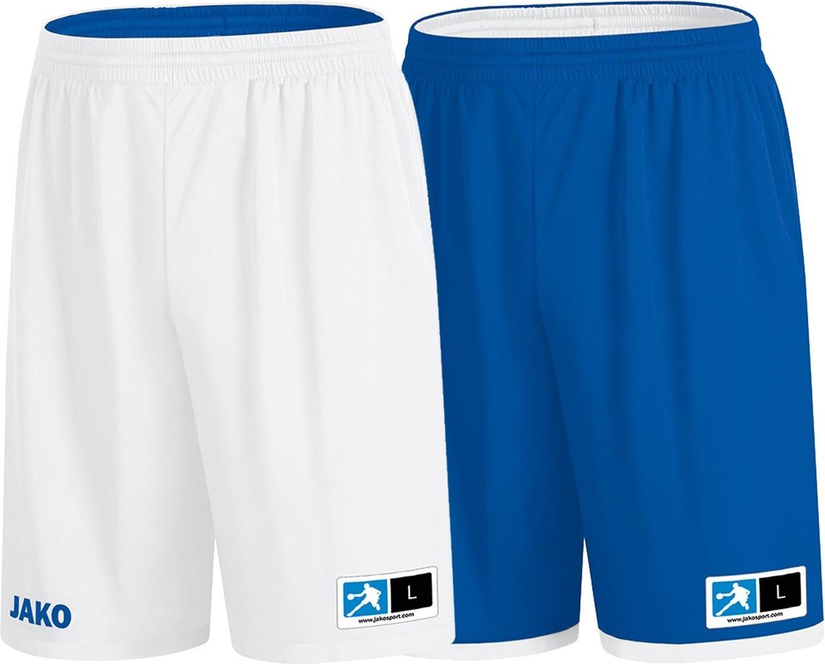 Jako Change 2.0 Reversible Short Kinderen - Royal / Wit | Maat: XXS