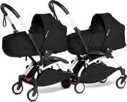 Babyzen YOYO2 wit frame met CONNECT compleet voor 2 newborns kleur zwart