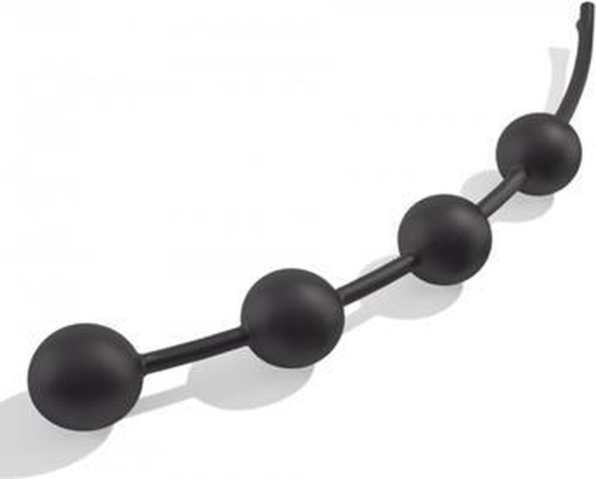 Booty Garland L E-Stim Anaalketting - Dildo - Dildo Anaal - Zwart - Discreet verpakt en bezorgd
