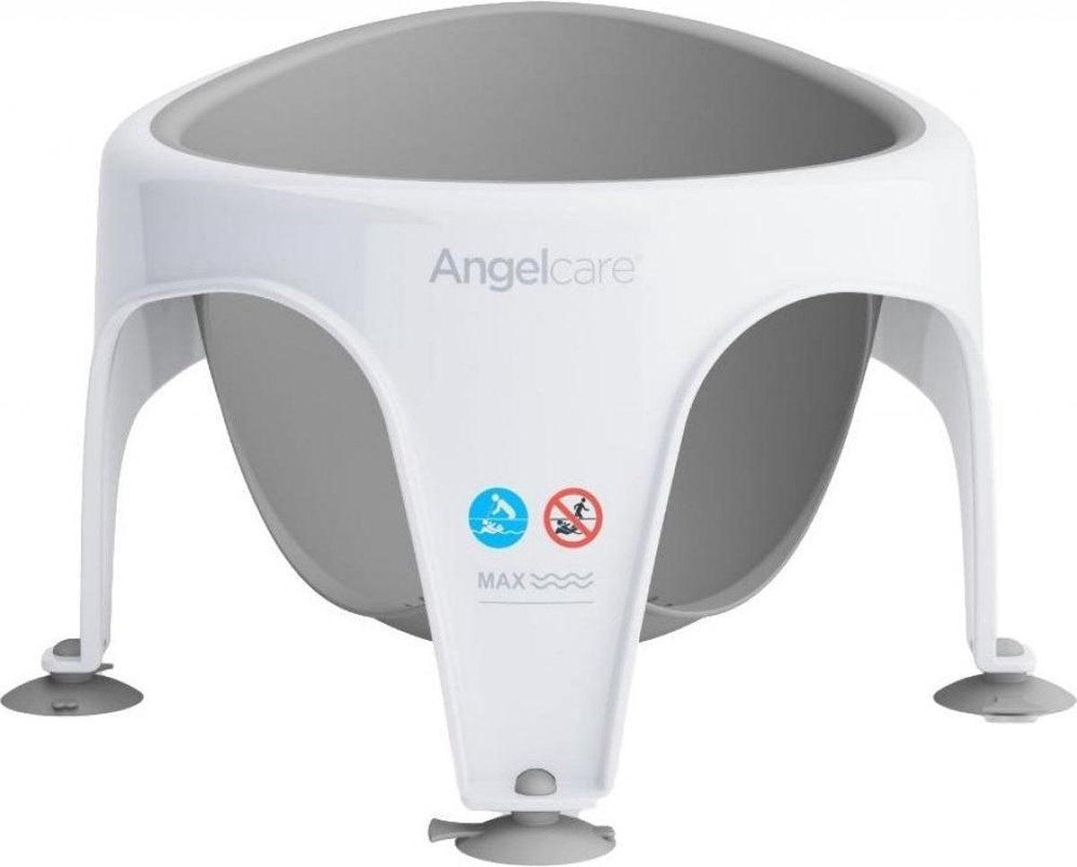 Angelcare Badzitje Grijs - Badring voor Baby van 6+ maanden - Badstoeltje - Badstoel Baby