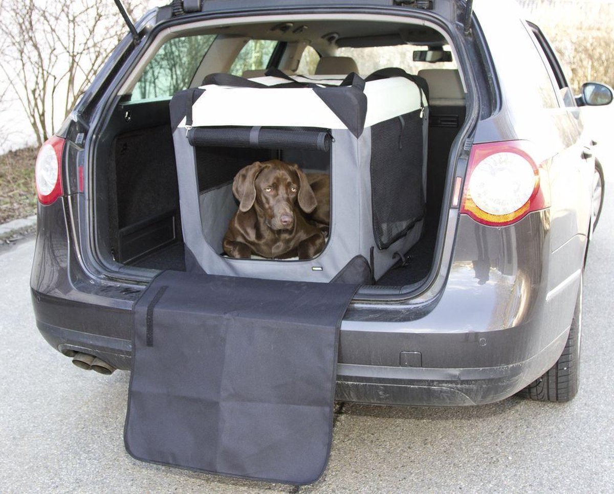 Autobench voor hond Journey "Grijs" (81*58*58)