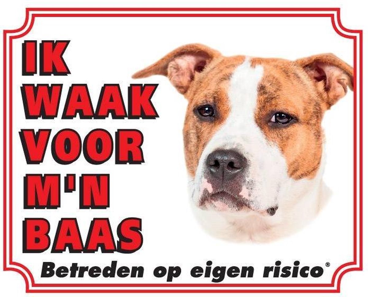 American Staffordshire Terrier Waakbord