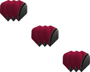 3 Sets (9 stuks) XS100 Curve flights Multipack - Rood