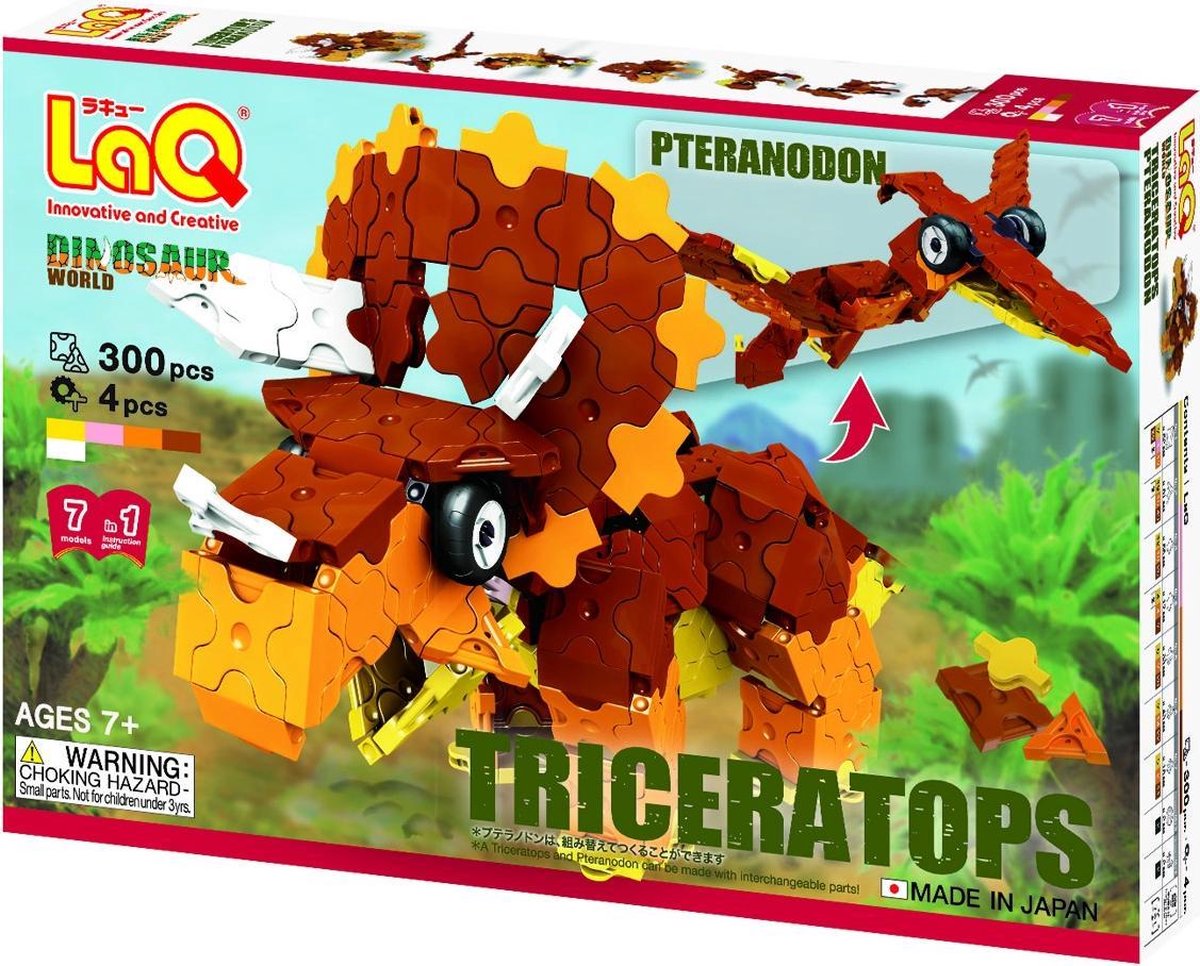 LaQ Dinosaur World Triceratops and Pteranodon