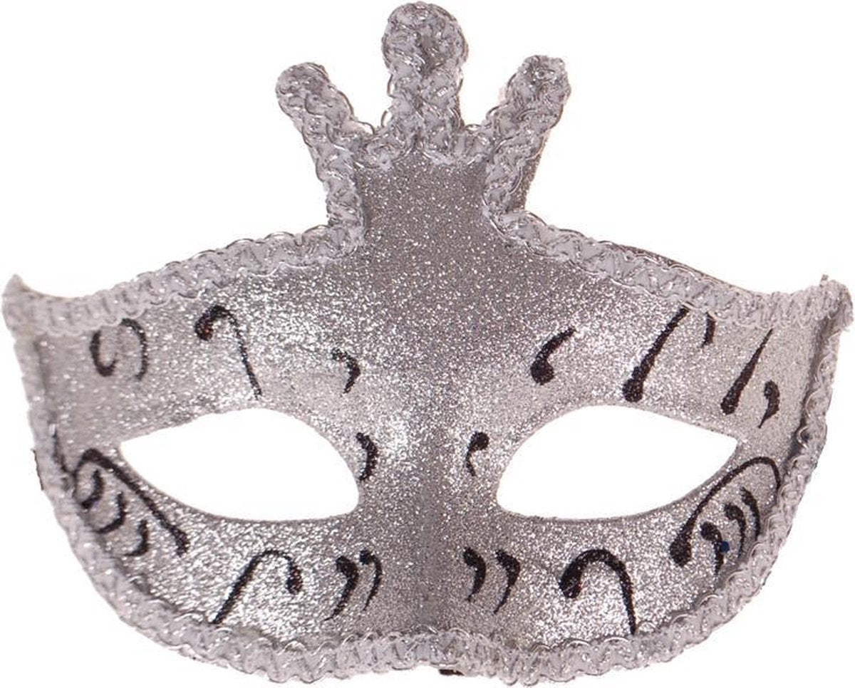 Masker zilver glitters