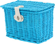 AMIGO - Fietsmand - Type bakkersmand - Voor - Lichtblauw – 9 Liter