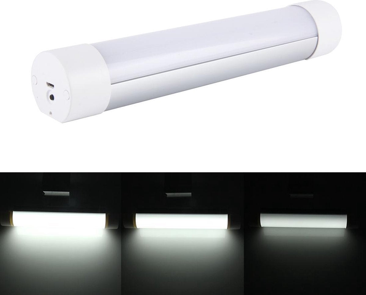 2W 180 LM 6000K USB opladen Draagbaar multifunctioneel Magnetisch adsorptie LED-licht met leeslamp Nachtlampje Buitenlicht Blauw licht + Rood licht Strobe Waarschuwingslichtmodellen
