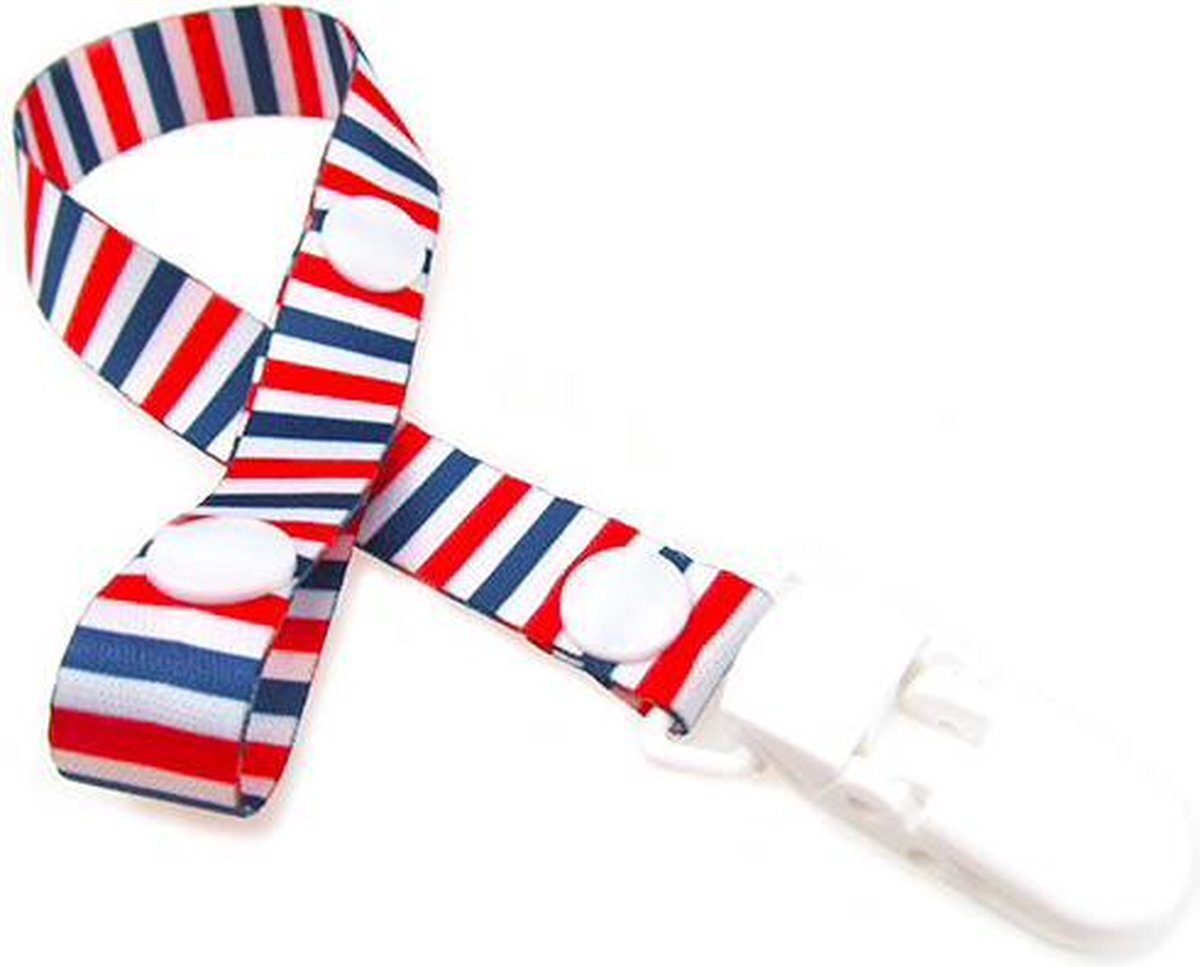 JillyBee - Speenkoord - Speen - Koord - Rood - Wit - Blauw - Gestreept