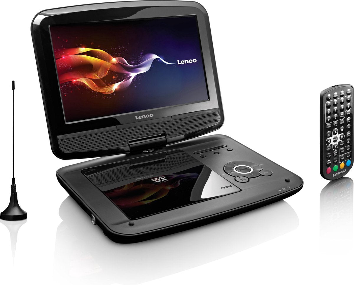 Lenco DVP-9413 - Portable DVD-speler met DVT-T2 - 9 inch - Zwart