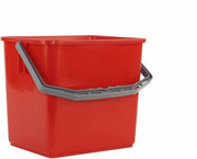 Kunststof emmer 6 liter rood