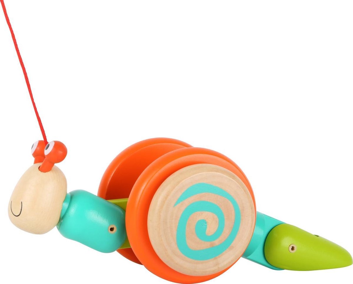 Small Foot Trekfiguur Slak 24 Cm Hout