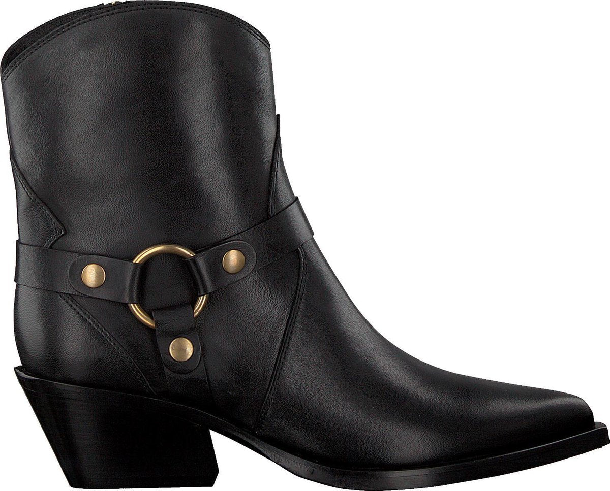 Notre-V B4341 Enkellaarsjes - Enkelboots - Dames - Zwart - Maat 41